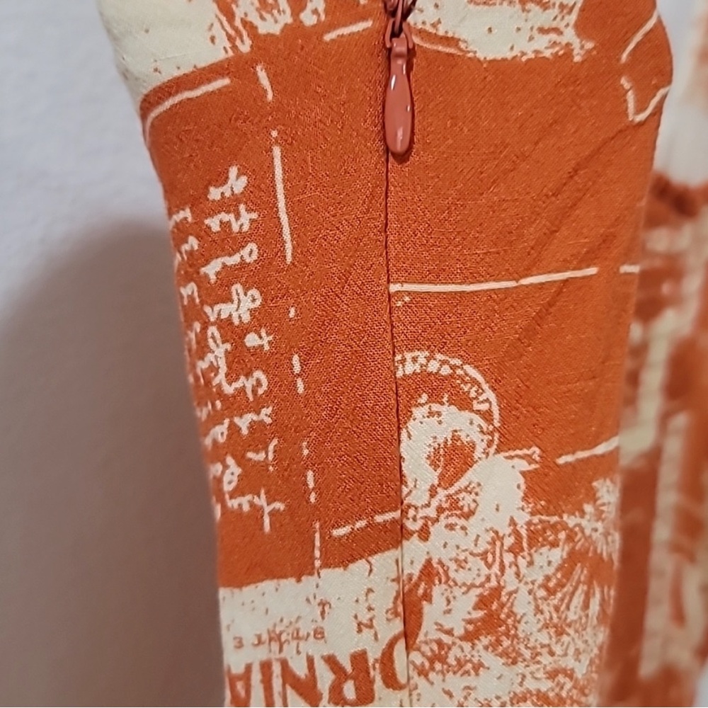 Tie Strap Orange Urban Outfitters Dress - Picture 3 of 6